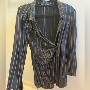 Zara pinstripe blazer dress